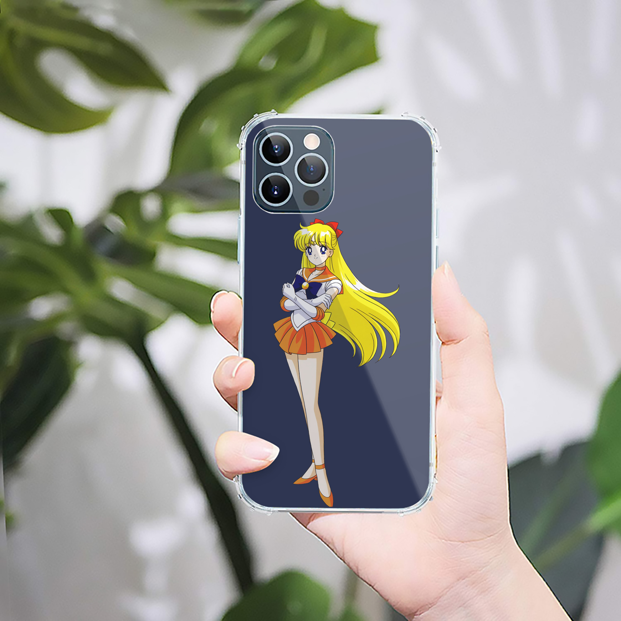 （画像用） 美少女戦士セーラームーン 愛野 美奈子 あいの みなこ Sailor Moon Aino Minako 【iPhone 12シリーズ対応】透明スマホケース（クリアソフトケース）